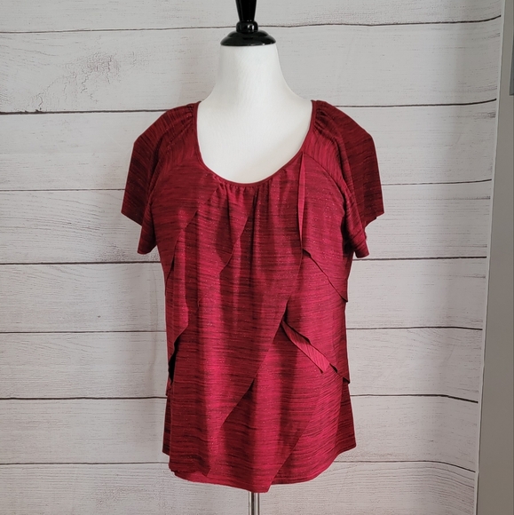 7 for $35 - Elementz Short Sleeve Blouses - Size XLarge (7 pieces) - Picture 2 of 12